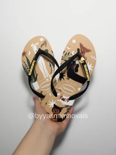 Havaianas Slim Pets 35/36 Personalizada 