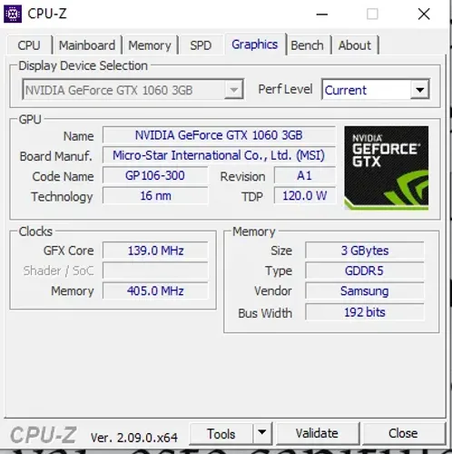 PLACA DE VIDEO GTX 1060 3 GB