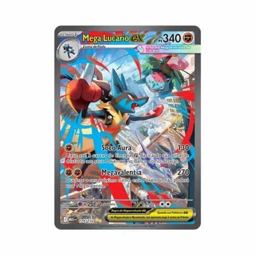 Mega Lucario EX (179/132) - PT - NM