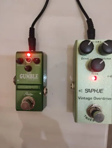 Pedal overdribe e pedal drive gumble