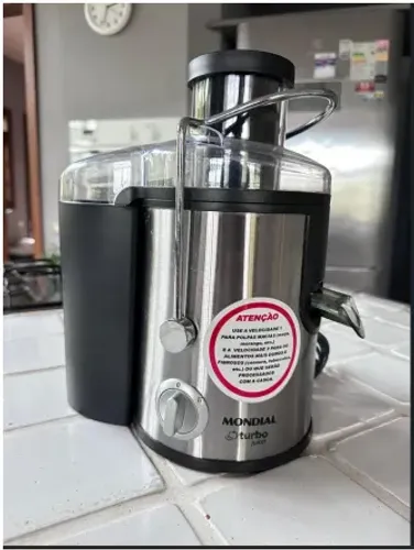 Centrífuga Mondial Turbo Juicer Cf06 0.5 L Prateado 127v