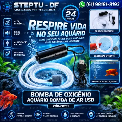 Bomba De OxigênioDo Aquário Bomba De Ar Usb Arduino Automação COD-CP731