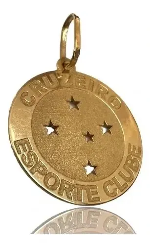 Pingente Cruzeiro Ouro 18 Kilates Peso 0.50 Gramas 12 mm
