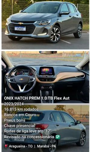 Chevrolet Onix Hatch Premier 1.0 12V TB Flex Aut. 4P 2024