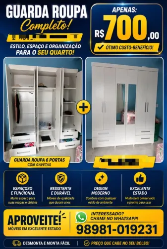 Vendo guarda roupas