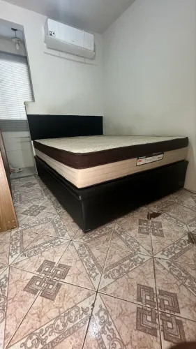 Cama Casal Queen com box Ortobom