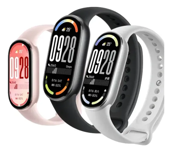 Mi Band 10 Prata, Preto e Rosa FAZEMOS ENTREGAS