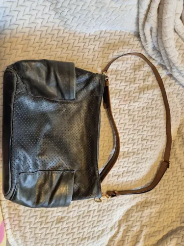 Bolsa de couro azul Luz da Lua