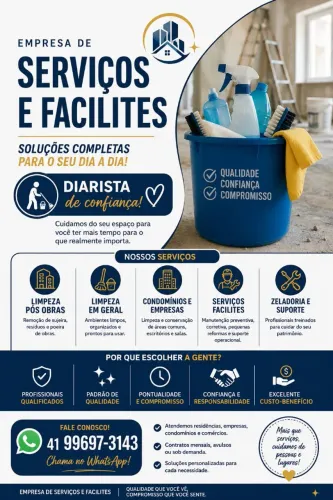 Limpeza Pós-Obra | Diarista | Limpeza Residencial e Comercial