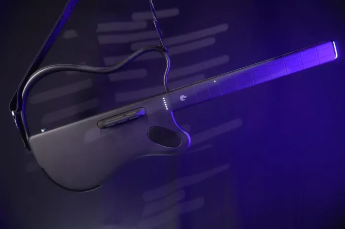 Guitarra Smart LAVA Genie Preta sem Cordas, 500+ Timbres, Importada