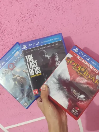 GOW 3, GOW 2018 e the last of us, os 3 JUNTOS