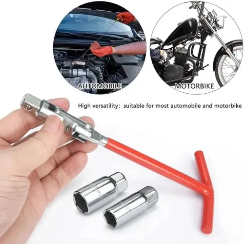 Chave de Velas 16mm e 21mm Articulada para Carros e Motos
