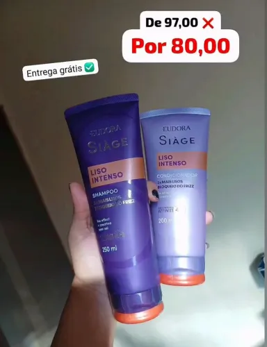 Kit eudora siage - liso intenso