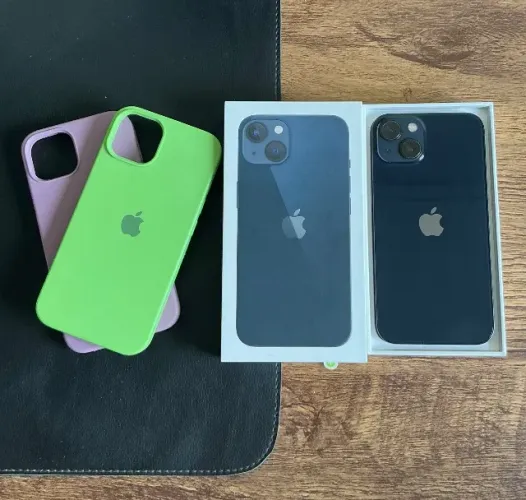 iPhone 13 128GB Midnight | 84% Bateria | Caixa + 2 Capinhas