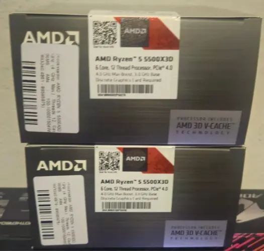 processador ryzen 5 5500x3d novo lacrado nota e garantia