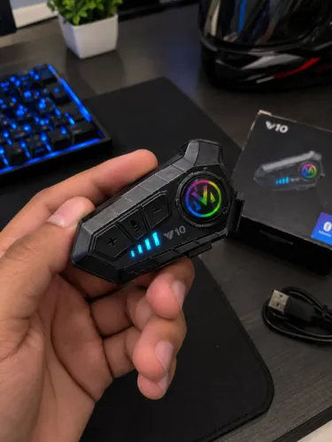 intercomunicador bluetooth v10 para capacete