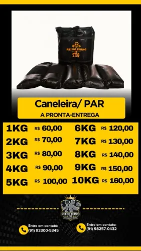Caneleira de 1kg a 10kg