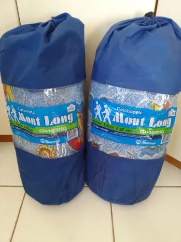 Par de Colchonetes de Camping Mont Long 1,90m x 60cm - Usados Apenas 1 Vez!