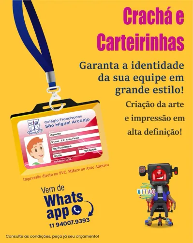 Impressão de Crachás