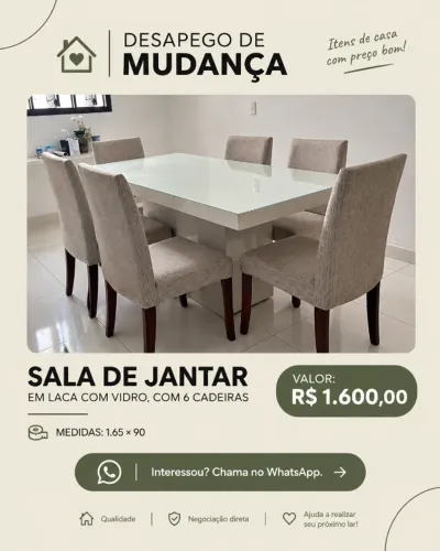 Mesa de jantar + Cadeiras