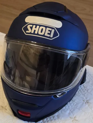 Capacete Shoei Neotec II Azul + 2 Cardo Freecom 4X JBL - Tudo Novo | R$ 7.000