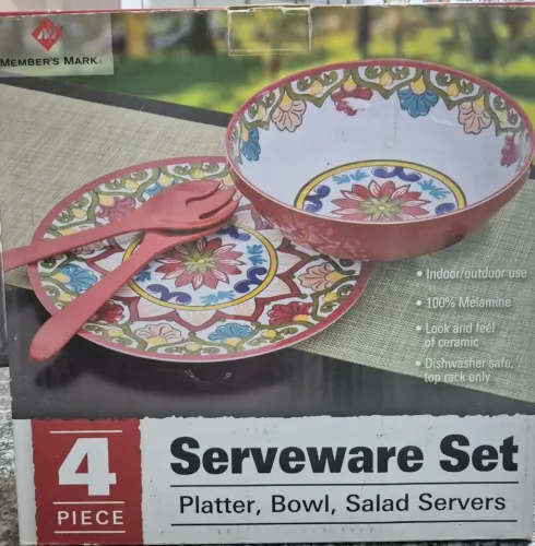 utensílios para servir- salada- Member's Mark - 4 peças