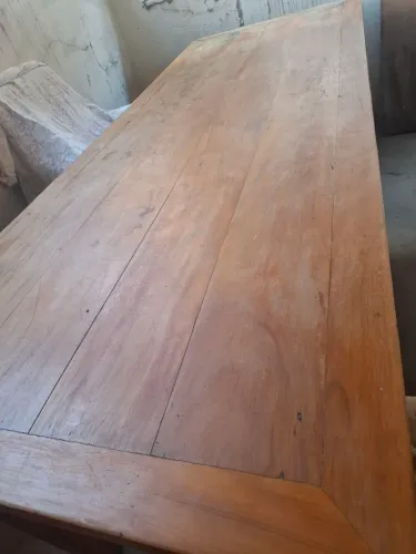Mesa De Jantar Madeira Demolição Peroba Rosa Rústica