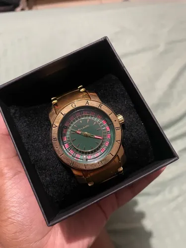 Relógio da roleta bvlgari