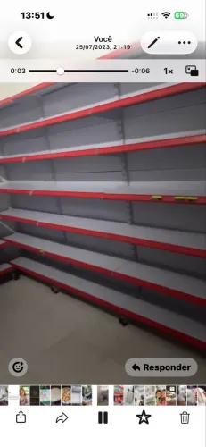 Parteira comércio 4 metros