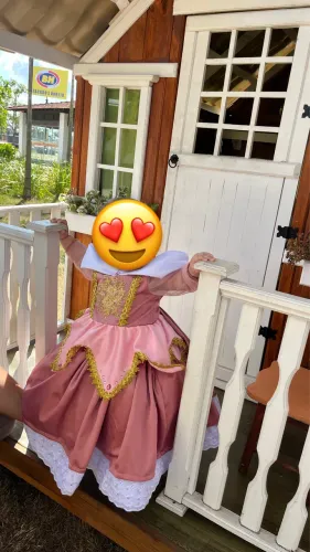 Fantasia princesa Aurora - 1 ano