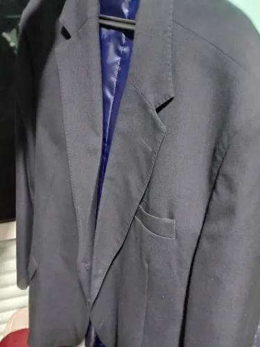 Paletó masculino azul marinho xadrezinho