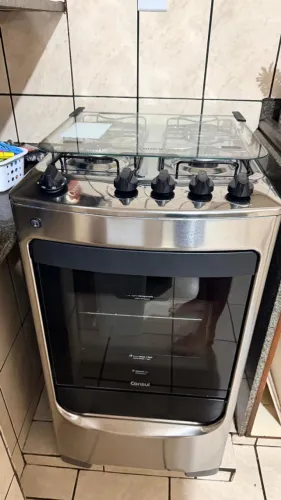 Fogão De Piso 4 Bocas Consul (Cfo4nar) Acendimento Automático Cor Inox