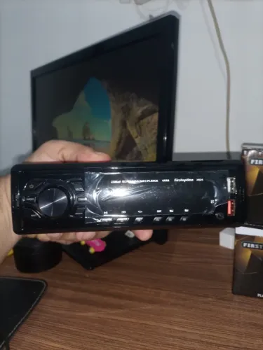 SOM DE CARRO AUTOMOTIVO BT USB PRETO NOVO