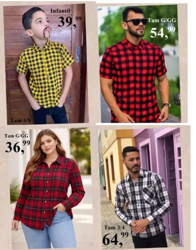 Vendo Camisas Xadrez 
