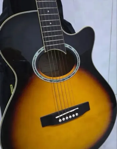 Violão Elétrico Giannini Aço Folk Afinador + Acessórios, Gd1 Eq - Vsbs