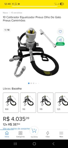 Calibrador equalizador de pneus .