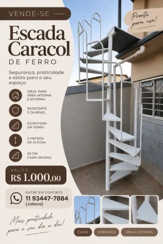 Escada para uso externo e interno
