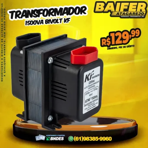 Transformador 1500VA Bivolt KF