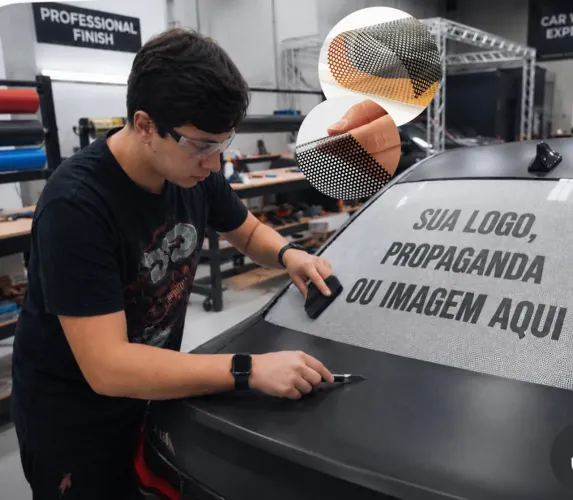 PERFURADO AUTOMOTIVO - PROPAGANDA VEICULAR