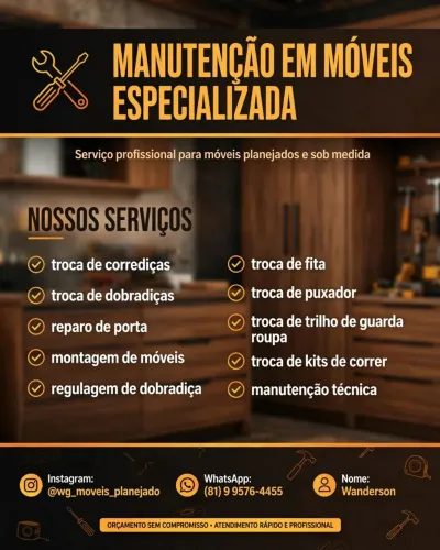 serviço técnico de móveis planejados 