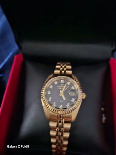 Relogio feminino dourado Technos 