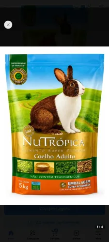 Ração pra Coelho.... 5 kg.