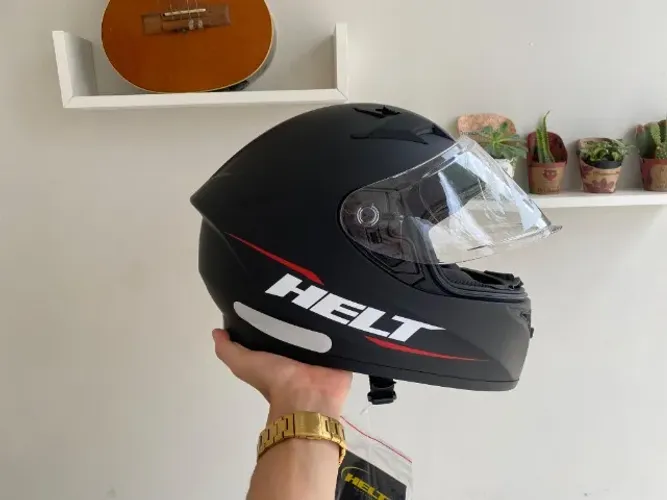 Capacete Helt Polar Preto Fosco - QUALIDADE TOP