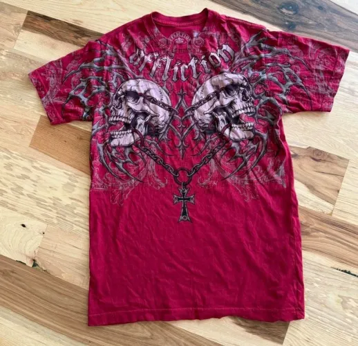 Camisa Affliction P Vermelha