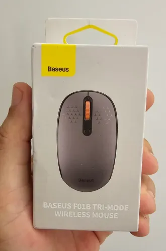 Mouse Baseus sem Fio. Com Bluetooth. Funciona com 1 pilha AA