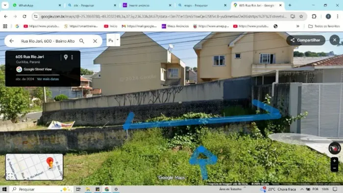 TERRENO BEM LOCALIZADO NO BAIRRO ALTO EM CURITIBA