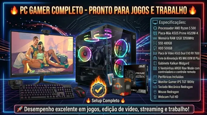 Pc gamer top no precinho pra ir rápido!!!