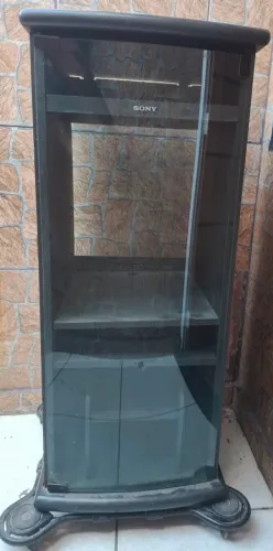 Rack Rádio SONY porta de vidro