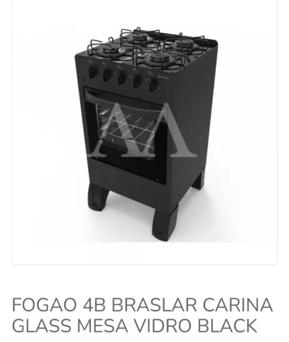 Fogão tampo de vidro NOVO da loja