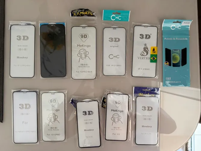 Vendo películas para iPhones e proteção para câmera de iPhone